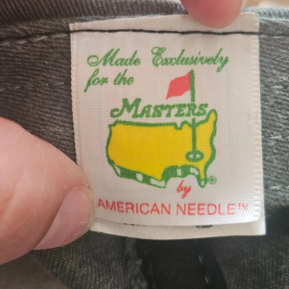 Vintage The Masters Golf Hat Cap Strapback Green American Needle Made in USA